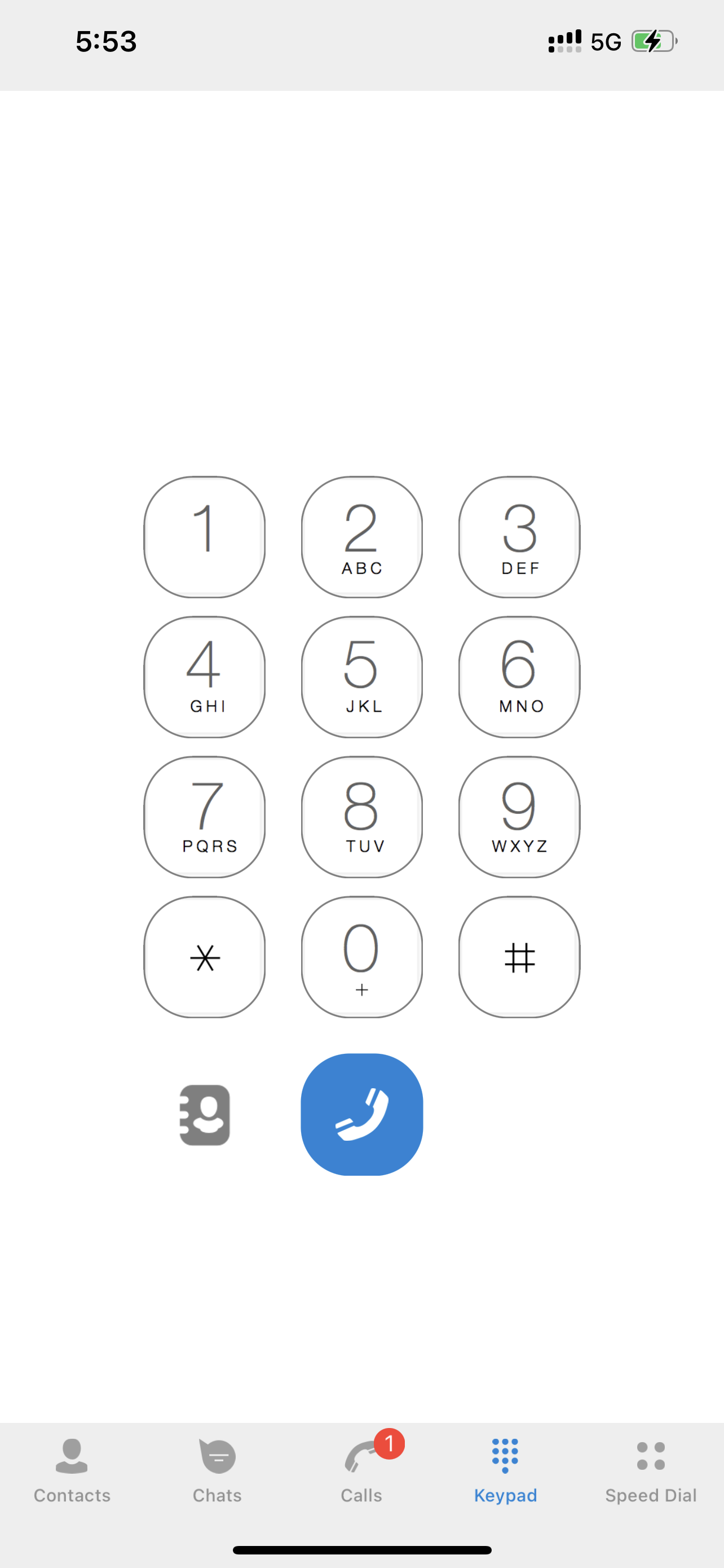 Placing Calls (Ringotel Mobile) — screenshot