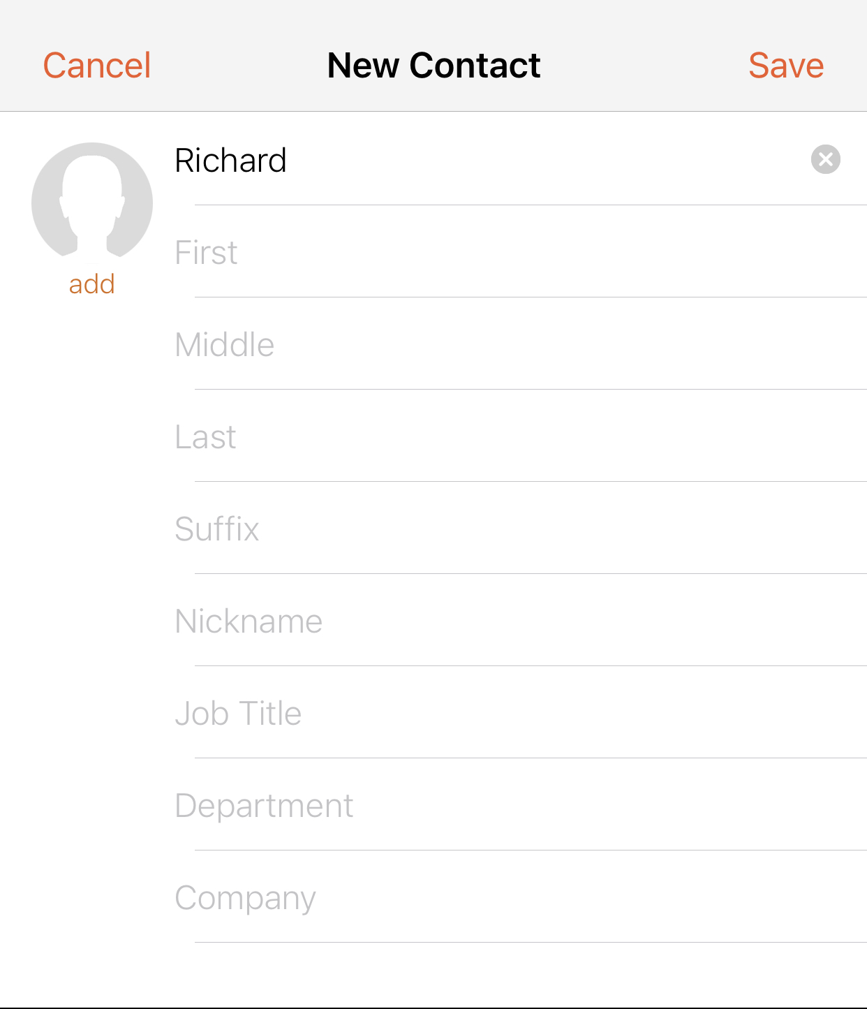 Coworker Speed Dial (Bria Mobile) — screenshot