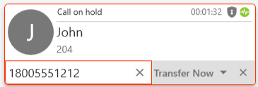 Transferring Calls (Bria Desktop) — screenshot