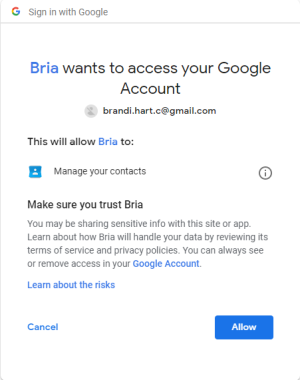 Google G Suite Contacts Integration — screenshot