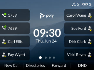 Edge E300 home screen