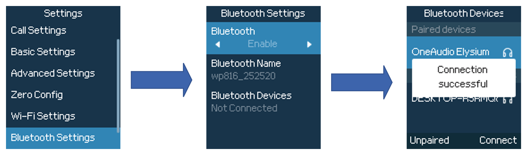 Finding and connecting a Bluetooth headset